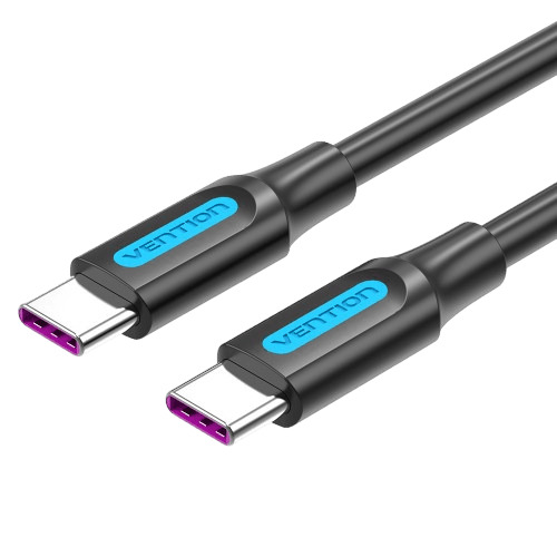 Кабель Vention USB 2.0 CM/CM 5А PD100W - 2м. Черный, шт.