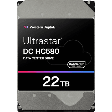 Жесткий диск/ HDD WD SATA Server 22Tb Ultrastar DC HC580 7200 6Gb/s 512MB 1 year warranty (replacement MG10AFA22TE, MG10ACA20TE, WUH722020CLE604, WUH722020BLE604, WUH722020BLE6L4)