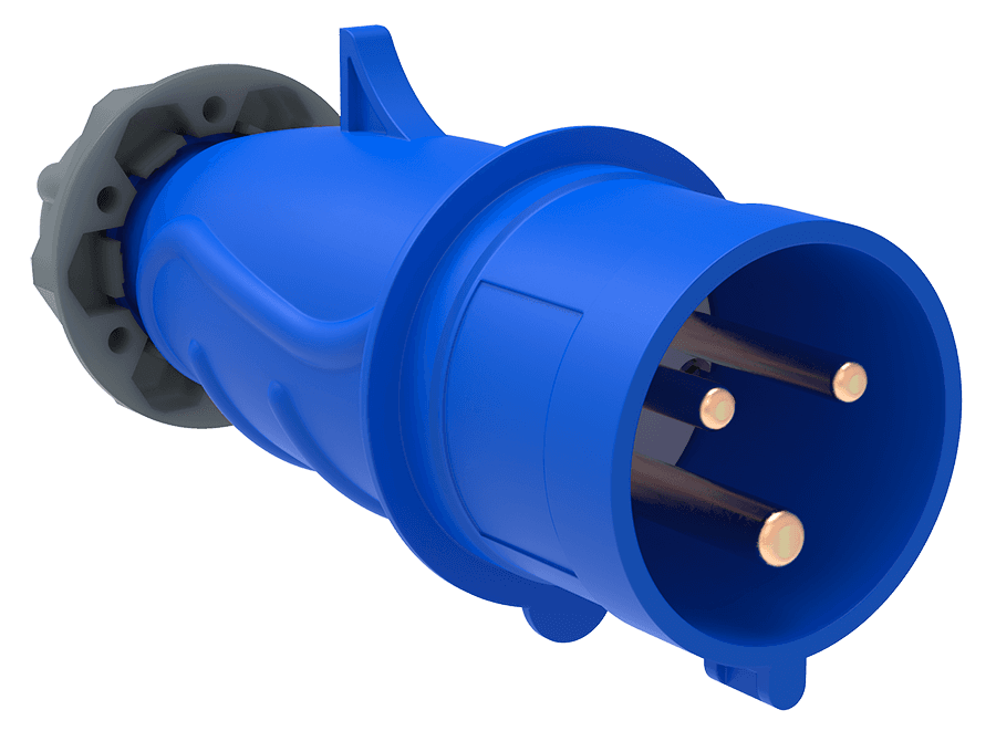 Вилка переносная ССИ-013 16А-6ч/200-250В 2Р+РЕ IP44 MAGNUM ИЭК
