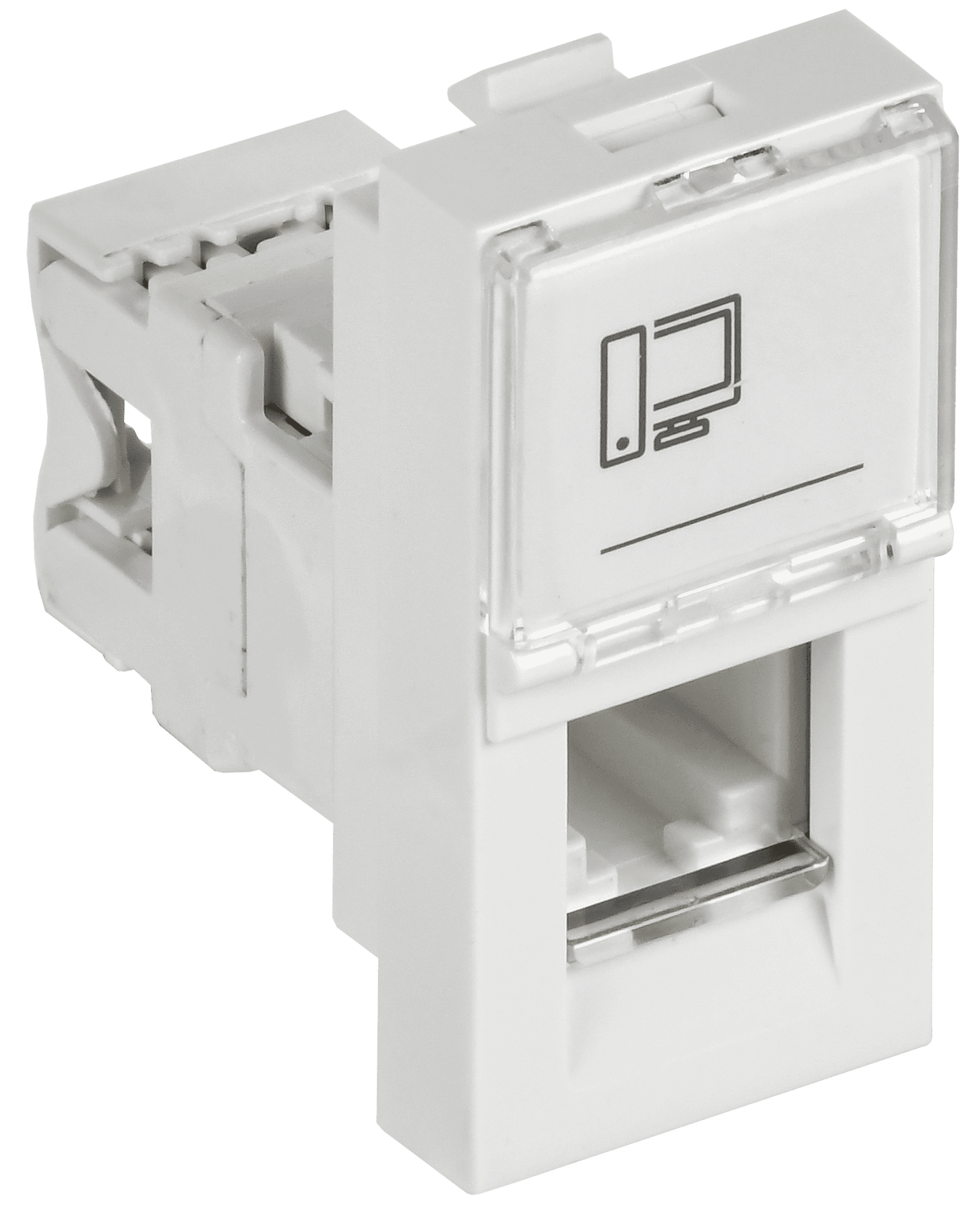 РКИ-10-00-П Розетка информационная RJ-45 UTP кат.5e (на 1 модуль) ПРАЙМЕР белая IEK