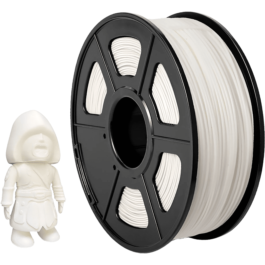 -/ Филамент NVPRINT ABS White для 3D печати диаметр 1.75мм длина 330 метров масса 1 кг