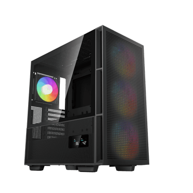 Корпус ПК без блока питания/ Case Deepcool CH560 DIGITAL, Midi-Tower, TG, 3x140mm ARGB, 1x120mm ARGB, 1xUSB-A 3.0, 1xUSB 3.2 Type-C, E-ATX, ATX, mATX, mITX Black