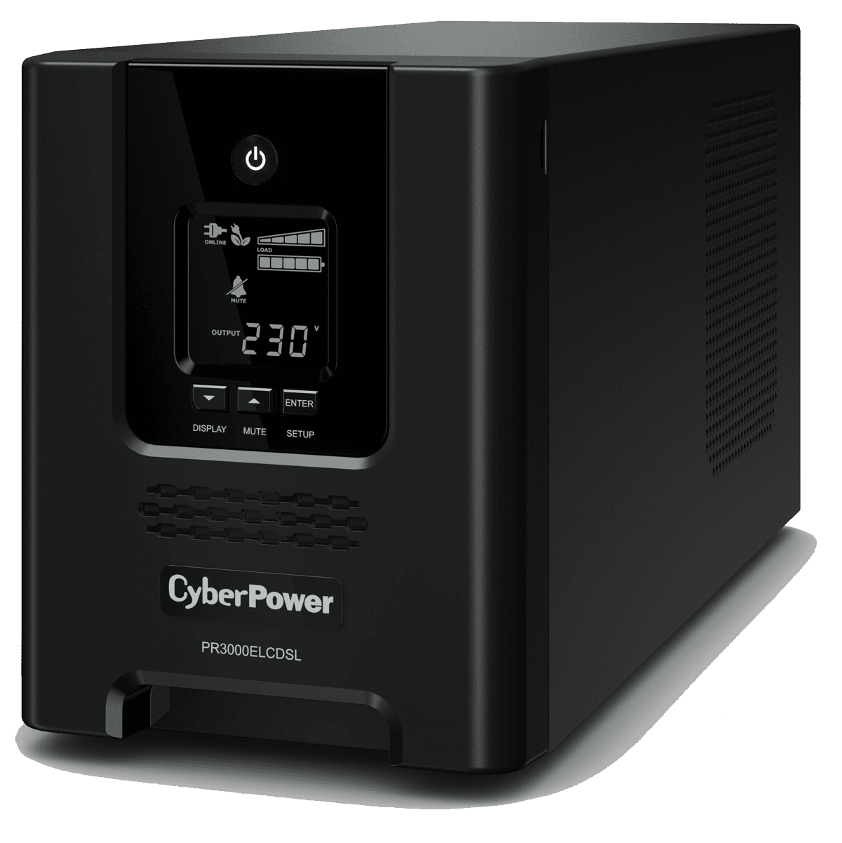 ИБП CyberPower PR3000ELCDSL 3000VA/2700W USB/RS-232/EPO/SNMPslot/RJ11/45 (9 IEC)