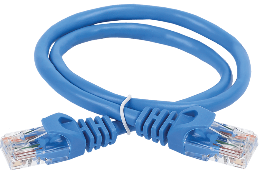 ITK Коммутационный шнур кат. 6 UTP PVC 0,5м синий
