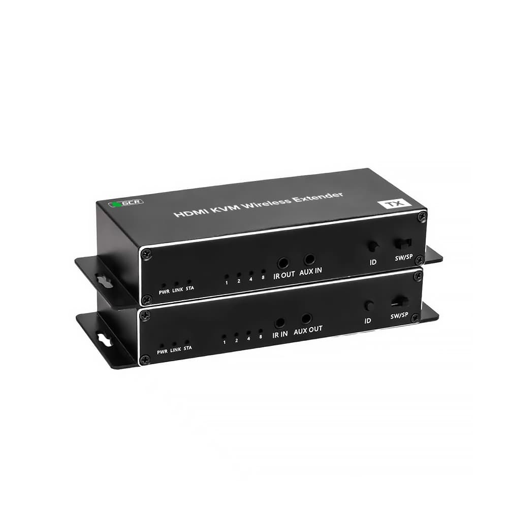 GCR Удлинитель HDMI KVM по Wi-Fi 1080P Wireless до 180M, передатчик + приемник, поддержка IR, аудио