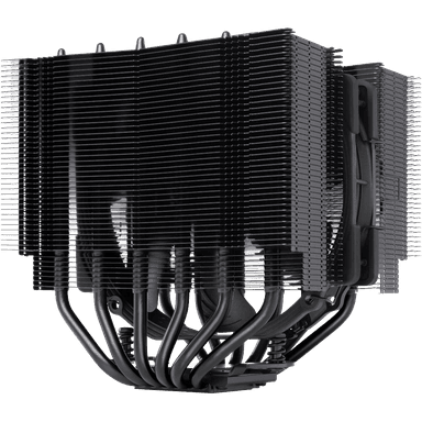 Кулер для процессора/ CPU Cooler Noctua NH-D15S chromax.black (167W, 4-pin PWM, 160mm, Al/Cu, 6x6mm, 1x150x140x25mm, 82.5CFM, 24.6dBA, 1500RPM, S: 1851/1700/1200/115X, AM5/AM4, Black)