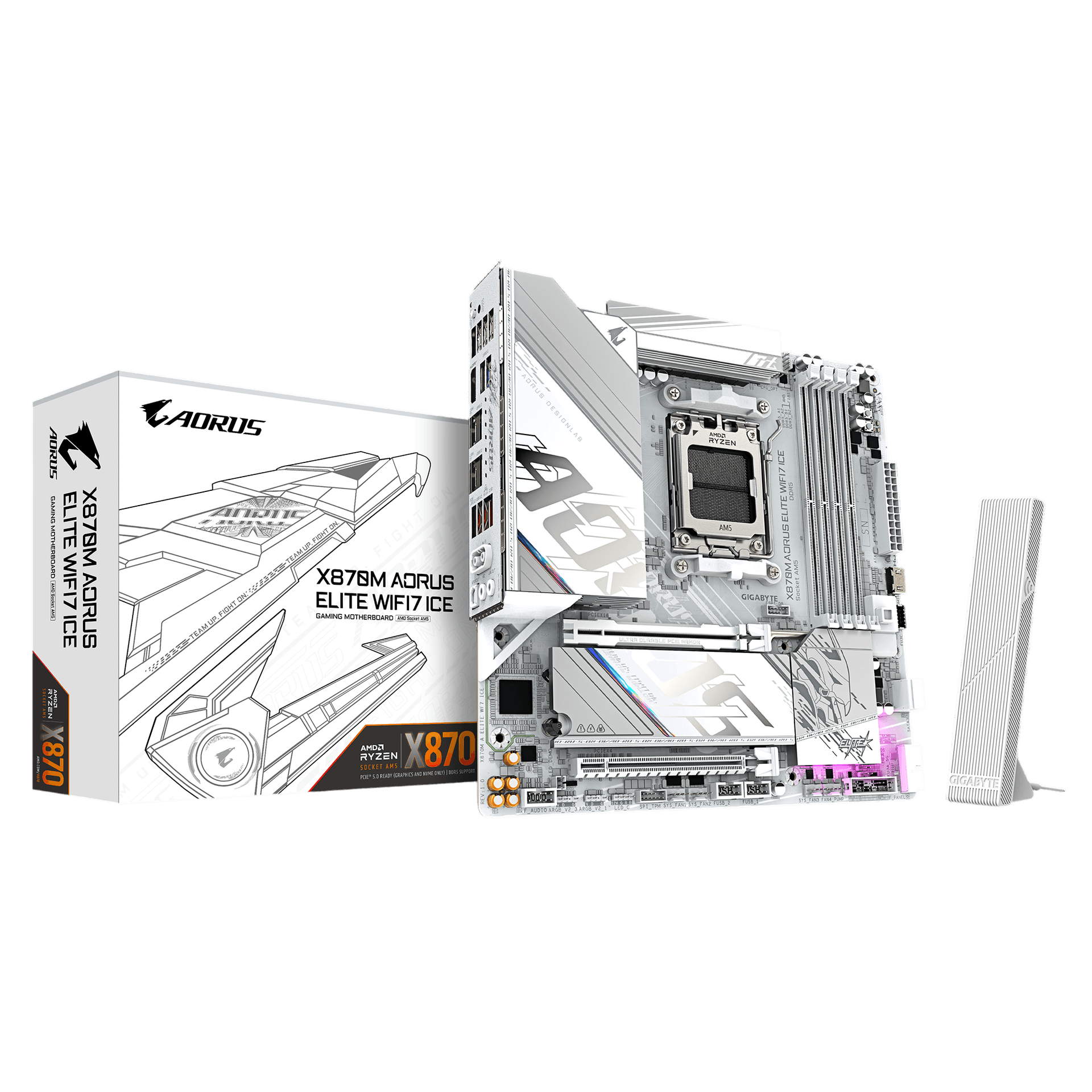 Материнская плата/ X870M A ELITE WF7 ICE
