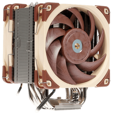Кулер для процессора/ CPU Cooler Noctua NH-U12A (169W, 4-pin PWM, 158mm, Al/Cu, 7x6mm, 2x120x120x25mm, 60CFM, 22.6dBA, 2000RPM, S: 1851/1700/1200/115X, AM5/AM4, Beige/Brown)