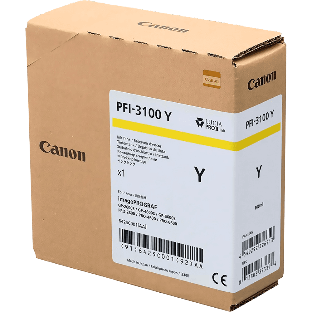 Картридж струйный Canon INK PFI-3100 YELLOW