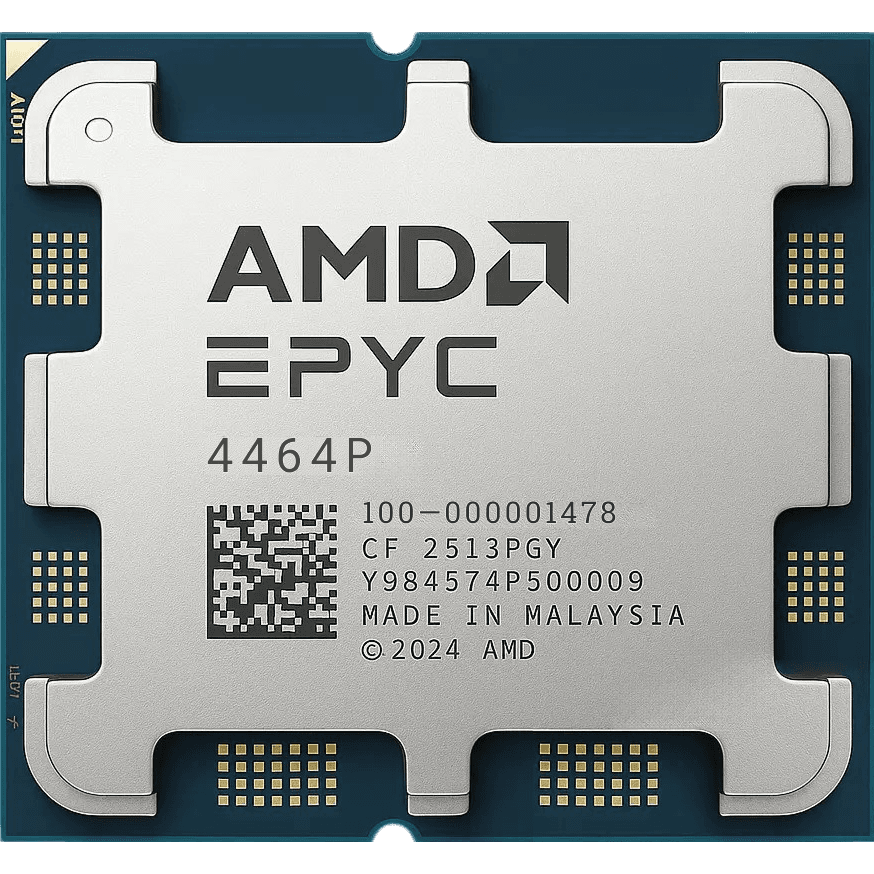 Процессор серверный/ CPU AM5 AMD EPYC 4464P (12C/24T, 3.7/5.4GHz, 64MB, 65W) OEM