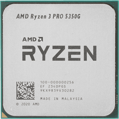 Процессор/ APU AM4 AMD Ryzen 3 PRO 5350G (Cezanne, 4C/8T, 4/4.2GHz, 8MB, 65W, Radeon Graphics) OEM 100-000000253 analog