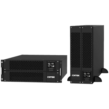Источник бесперебойного питания/ ONTEK SM RT 6 (SB) PL, 6 кВА/6 кВт (PF=1) с внутренними аккумуляторными батареями, выходными клеммами и выходными розетками 6шт х С13, 2шт х С19, с выключателем сервисного байпаса и выходным выключателем, зарядное устройство 1-12А, с возможностью подключения дополнительных батарейных блоков, с платой параллельной работы