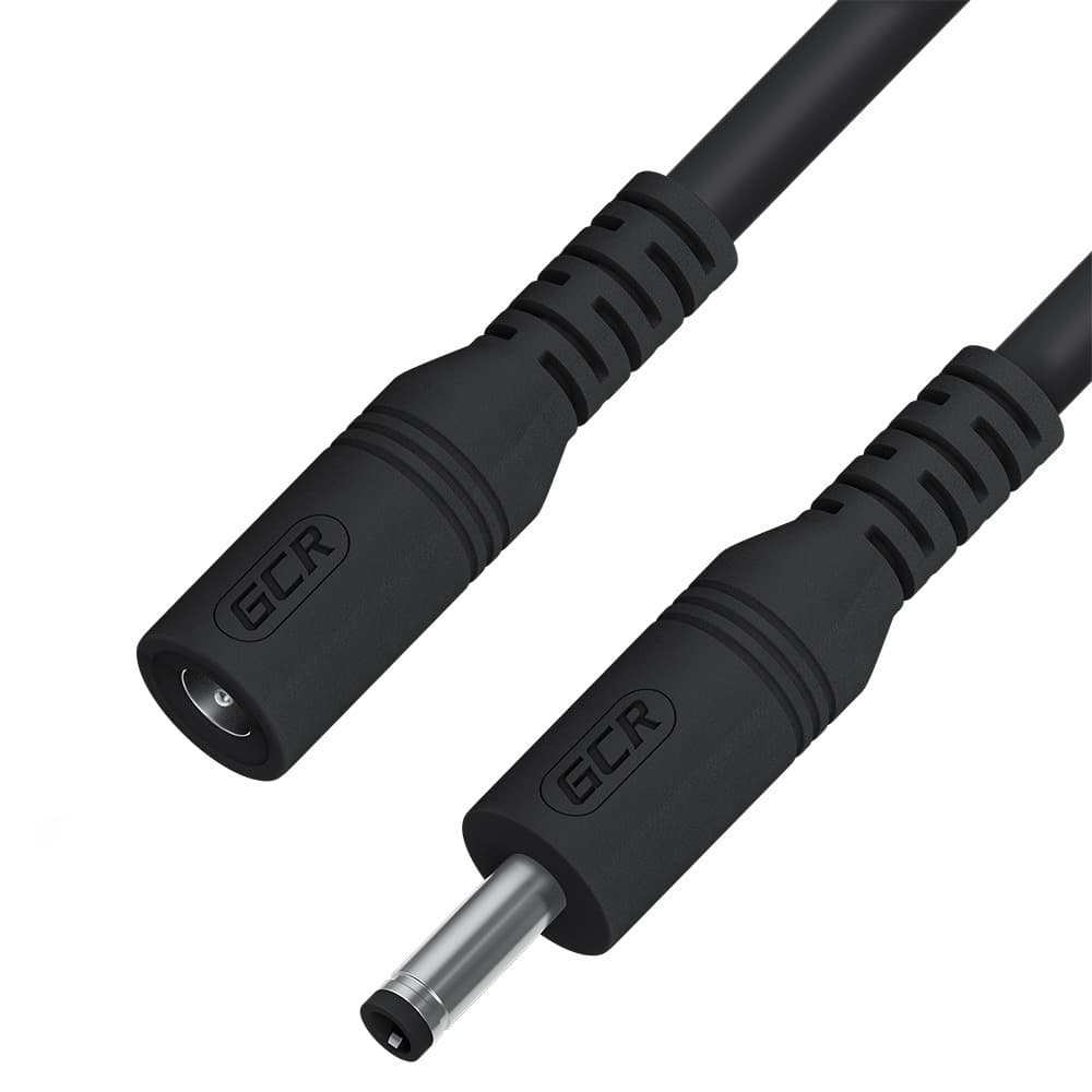 GCR Удлинитель кабеля питания 1.0m DC Jack 5.5mm / DC Jack 5.5mm, М/F
