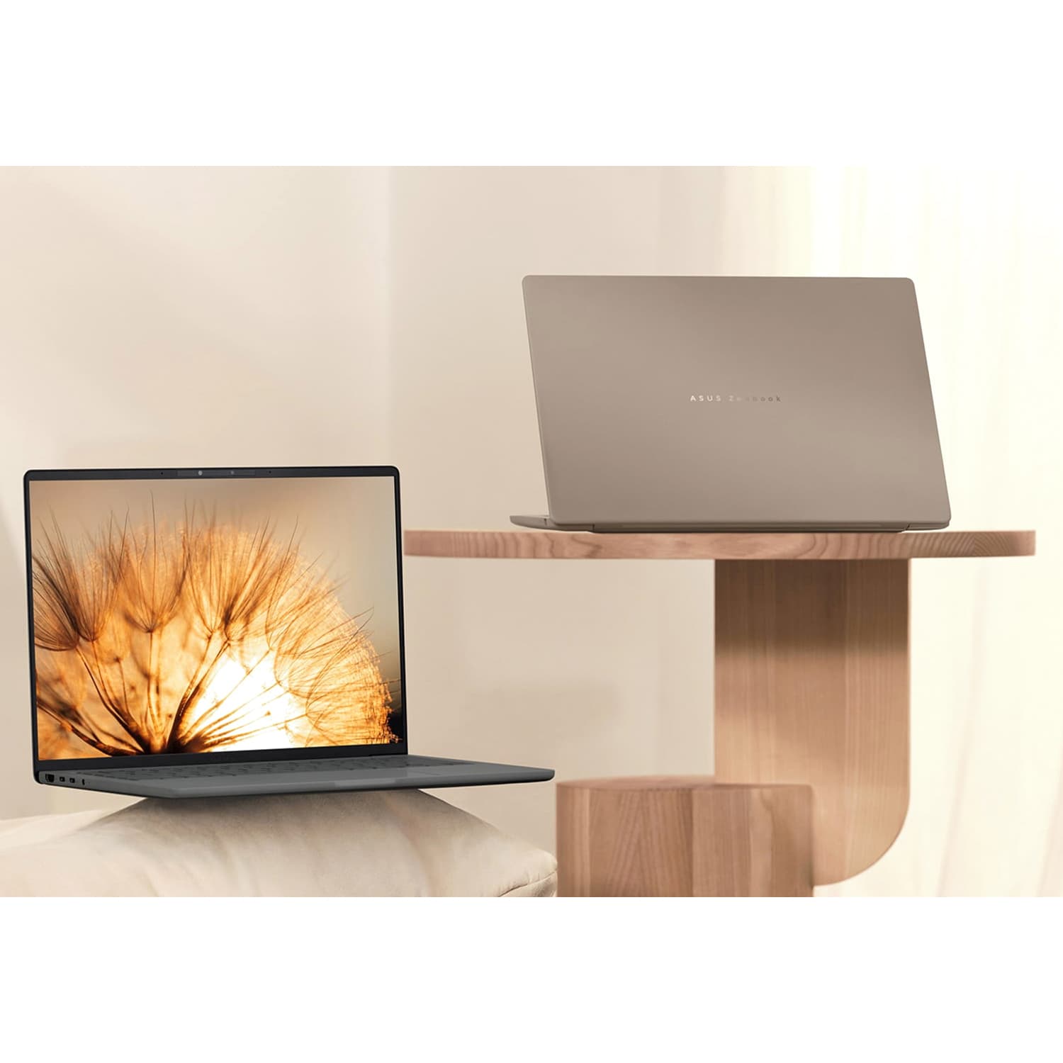 Ноутбук/ ASUS UX3407QA-QD267W 14"(1920x1200 OLED)/Qualcomm Snapdragon X X1-26-100(2.98Ghz)/16384Mb/512PCISSDGb/noDVD/Cam/BT/WiFi/70WHr/war 1y/0.98kg/Iceland Gray/Win11Home