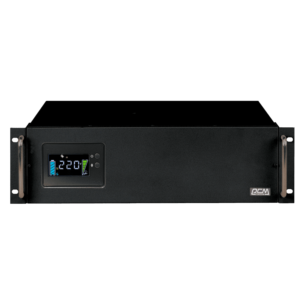 Источник бесперебойного питания Powercom King Pro RM KIN-2200AP LCD 1320Вт 2200ВА черный