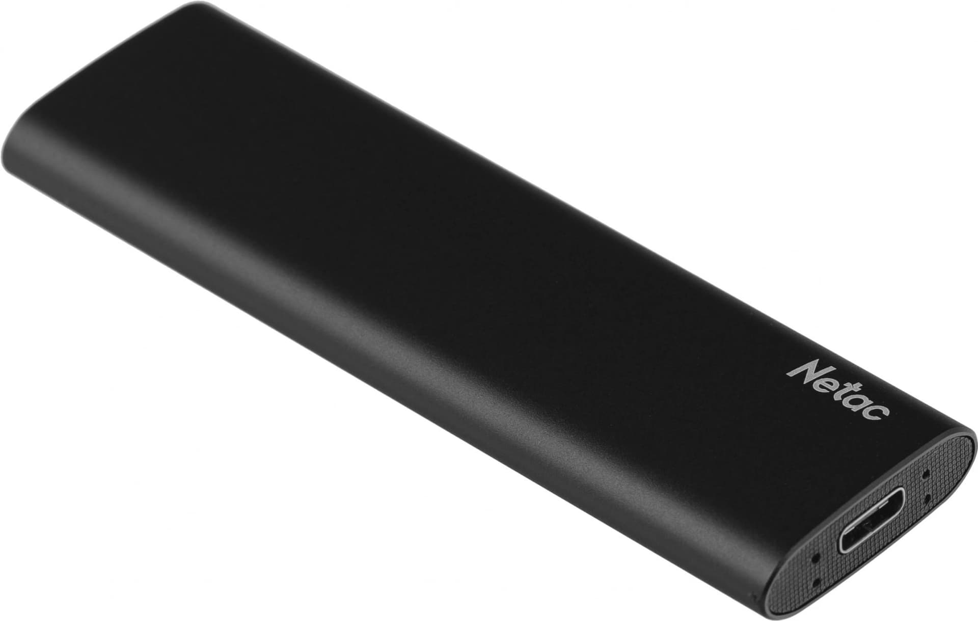 Накопитель SSD Netac USB-C 1Tb NT01ZSLIM-001T-32BK Z Slim 1.8" черный