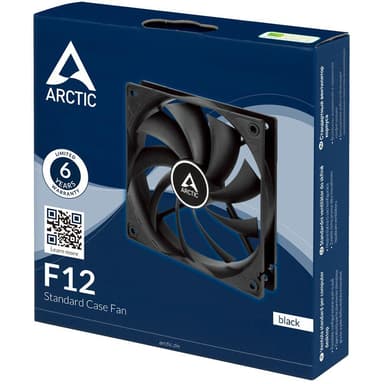 Вентилятор корпусной ARCTIC Cooling F12 Black - retail (ACFAN00201A) (702942)