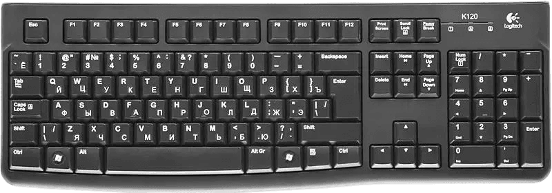 Клавиатура + мышь EN/RU черная MK120 920-002561 LOGITECH