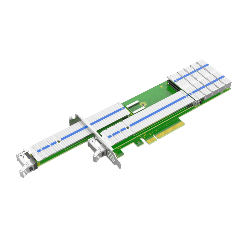 Адаптер для SSD/ PCle3.0 x8 2*M.2 NVMe Raid Adapter