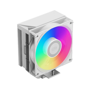 Кулер для процессора/ CPU Cooler PCCooler RT500 TC ARGB WH (245W, 4-pin PWM, 152mm, Al/Cu, 5x6mm, ARGB, 1x120mm, 73.32CFM, 34.9dBA, 2200RPM, S: 1851/1700/1200/115X, AM5/AM4, white)