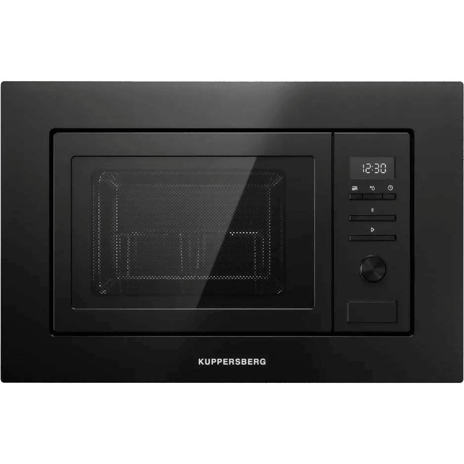 Встраиваемая микроволновая печь Kuppersberg/ Встраиваемая микроволновая печь Kuppersberg, ВхШхГ 38.8х59.5х34.4 см, объем 20 л, мощность 800 Вт, 5 уровней мощности, гриль, 8 автоматических программ, размораживание, кнопочное управление/утапливаемый поворотный переключатель, цвет черный