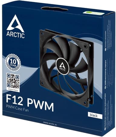Вентилятор корпусной ARCTIC Cooling F12 PWM PST (Black) - retail (ACFAN00200A) (702966)