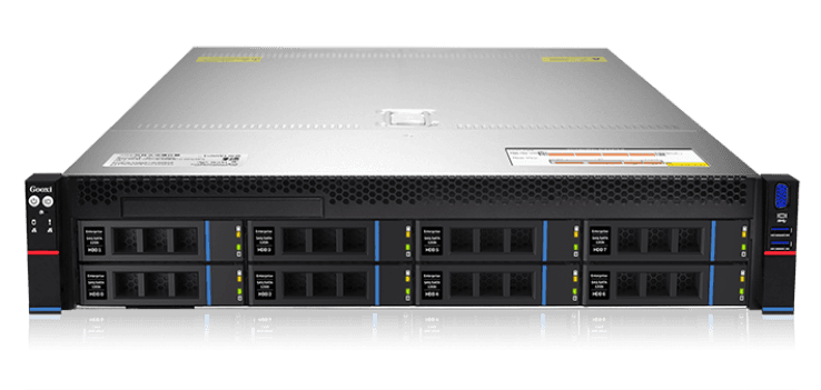 Серверная платформа/ Gooxi SR201-D08R-G2 2u 8 bay platform with direct backplane, based on AMD 9004; 2x 2.5" rear SAS/SATA; 2x 2.5" rear NVMe; 2xPCIe 4.0x16; 4xPCIe 4.0x8; 2x1300W psuRAIL kits; EU power cables