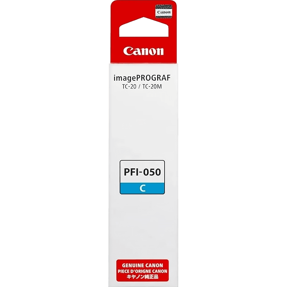 Картридж струйный Canon PFI-050C 5699C001 голубой (70мл) для Canon imagePROGRAF TC-20M