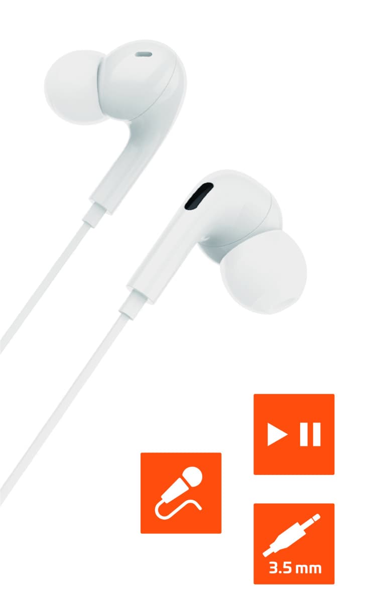 Наушники внутриканальные GoPower GPHP06 белый/ Гарнитура внутриканальная GoPower GPHP06 белый