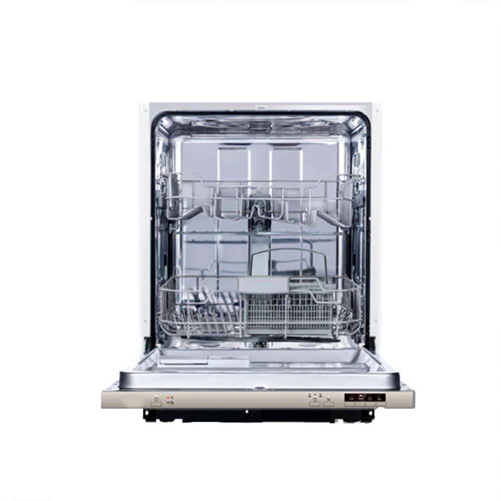 Посудомоечная машина HOMSair/ Посудомоечная машина HOMSair DW64E, встраиваемая, комбинированное управление, конденсационная сушка, дисплей, 4 программы, вместимость 12 комплектов, режим 1/2 загрузки, отсрочка старта, энергоэффективность А++, уровень шума 49 дБ, цвет нержавеющая сталь