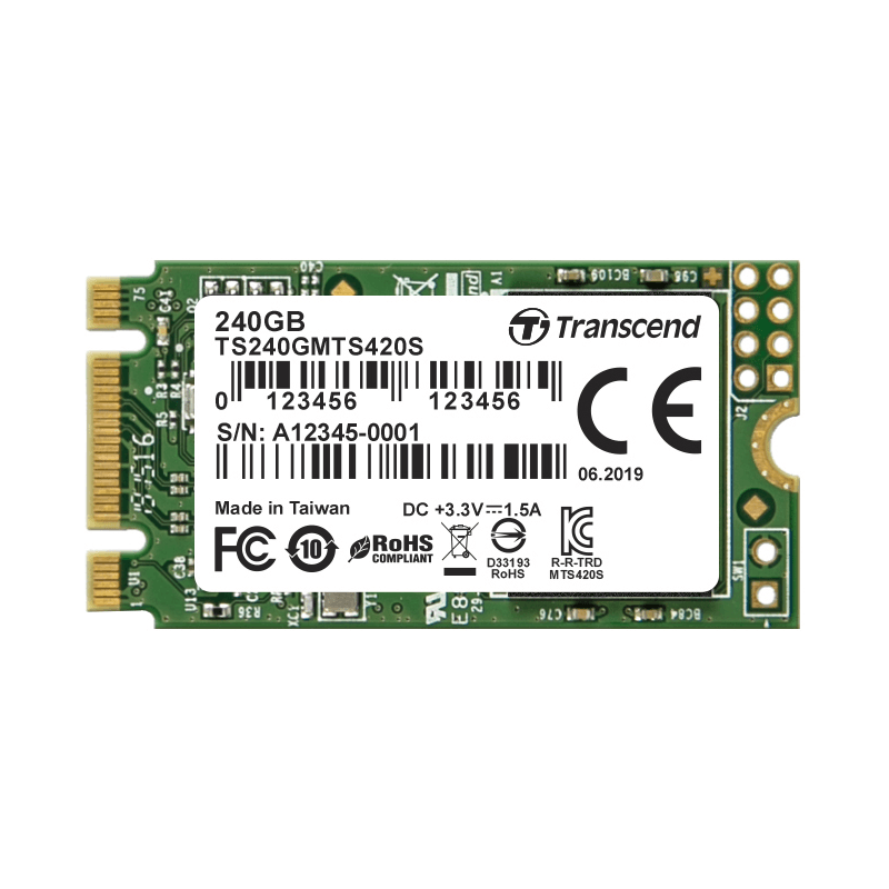 Transcend SSD 240GB M.2 TS240GMTS420S (22x42mm)