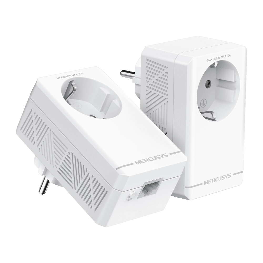 Mercusys MP500P KIT AV1000 Комплект гигабитных Powerline-адаптеров со встроенной розеткой