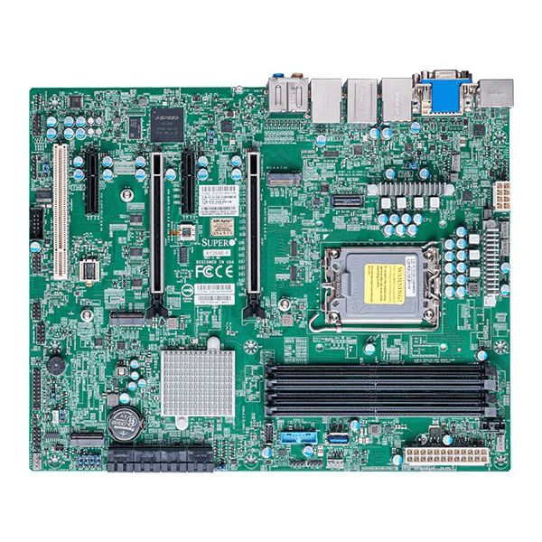 Системная плата/ X13SAE-F,ATX,LGA1700,Intel W680 Chipset,4x DIMM/ECC or n
