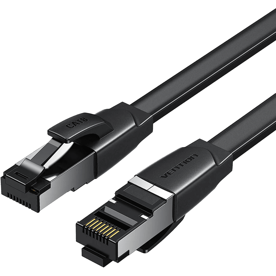 Патч-корд Vention прямой SFTP cat.8 RJ45 - 2м. Плоский