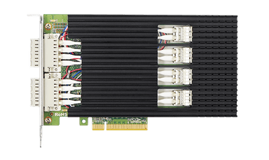 Сетевая карта/ PCIe x8 Multimode Quad-port 10G SR Dual-way Bypass Ethemet Network Adapter ( Intel XL710)