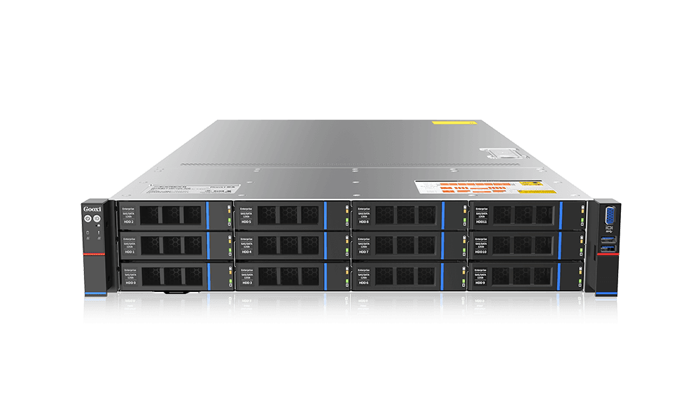 Серверная платформа/ Gooxi AS201-D12R-NV-G4 EGS 4th Gen 2U 12 disks barebone based on rapidsapphire , with SATA/SAS/NVMe direct backplane, support 8* SATA/SAS/NVME+ 4*SATA/SAS, 2x CPU cooler 350w, PSU : 1300W1+1, EU power cables, rail kits