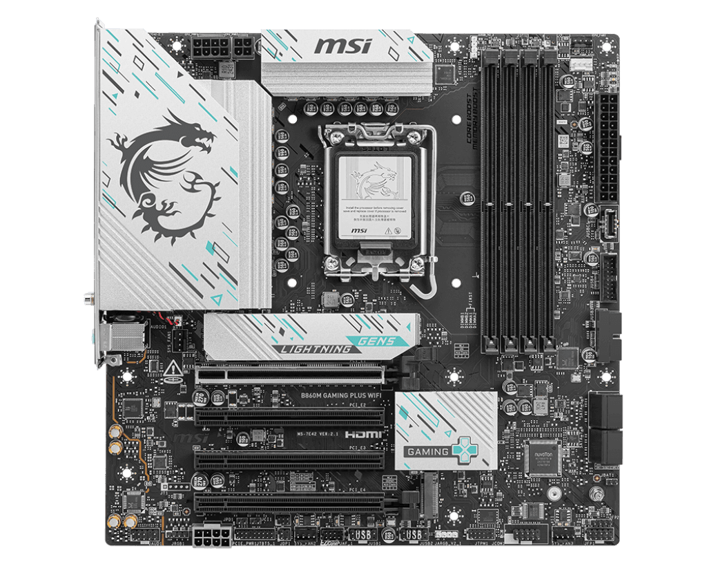 Материнская плата B860 S1851 MATX B860M GAMING PLUS WIFI MSI