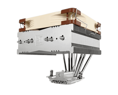 Кулер для процессора/ CPU Cooler Noctua NH-C14S (140W, 4-pin PWM, 142mm, Al/Cu, 6x6mm, 1x140x140x25mm, 82.5CFM, 24.6dBA, 1500RPM, S: 1700/1200/115X/2011/2066, AM5/AM4, Beige/Brown)