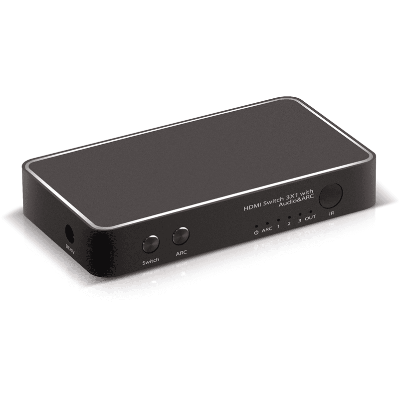 Переключатель HDMI, 3 устройства к 1 монитору, 4Kx2K 30Hz, поддержка PiP, ARС, SPDIF, пульт ДУ