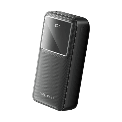 Power Bank Vention 30000mAh(Micro-USB/C-A/A)22.5W Черный с LED Дисплеем, шт.