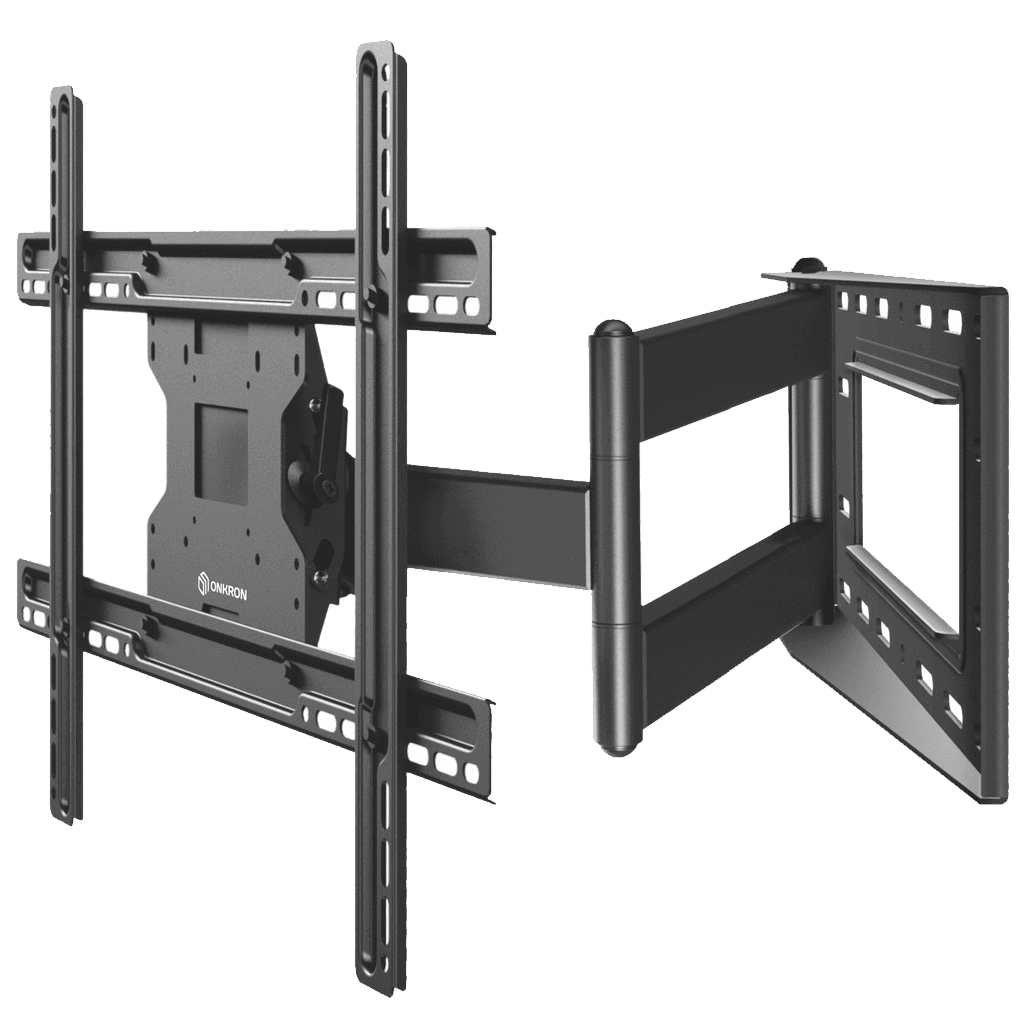 Кронштейн ONKRON/ 40-75" макс 400*600 наклон -5°/+15° поворот ±180° Макс нагрузка 68,2кг, от стены 110-711мм