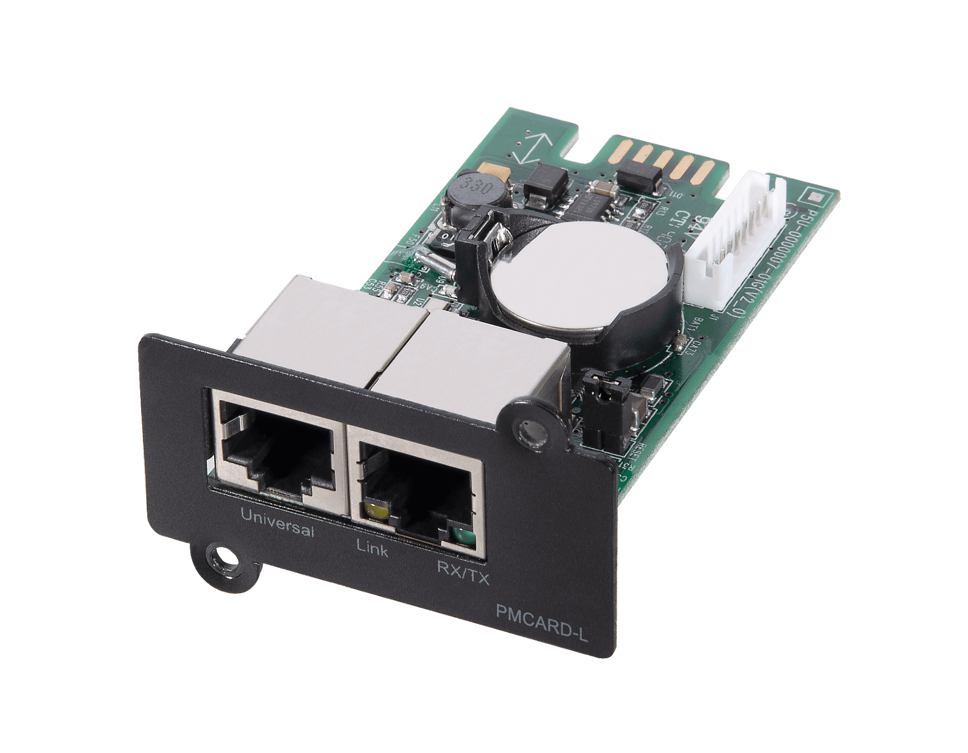 SNMP карта CBR PMC-02E для удаленного управления по сети Ethernet c Английским интерфейсом, 2xRJ45, PowerMaster