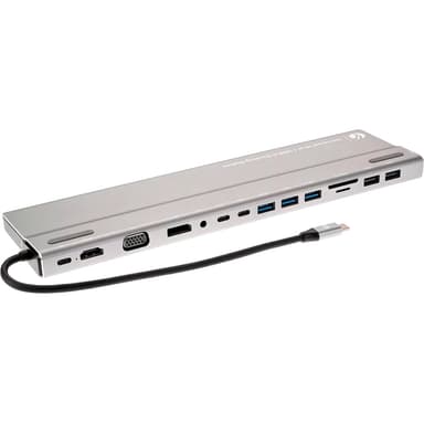 Адаптер/ Адаптер TypeC -->3*USB3.0+2*USB2.0+VGA+RJ45+SD+TF+AUD+HDMI+DP+2*USB3.1 Data+PD<CU4703>