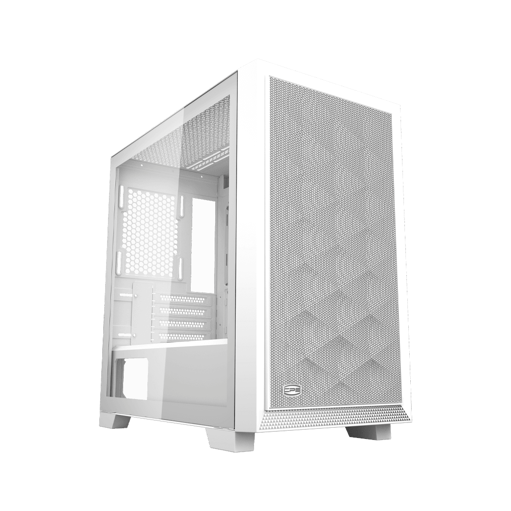 Корпус без блока питания/ Case PCCooler C3D310 WH, Mini-Tower, TG, Mesh, no fans, 2xUSB-A 3.0, mATX, mITX White
