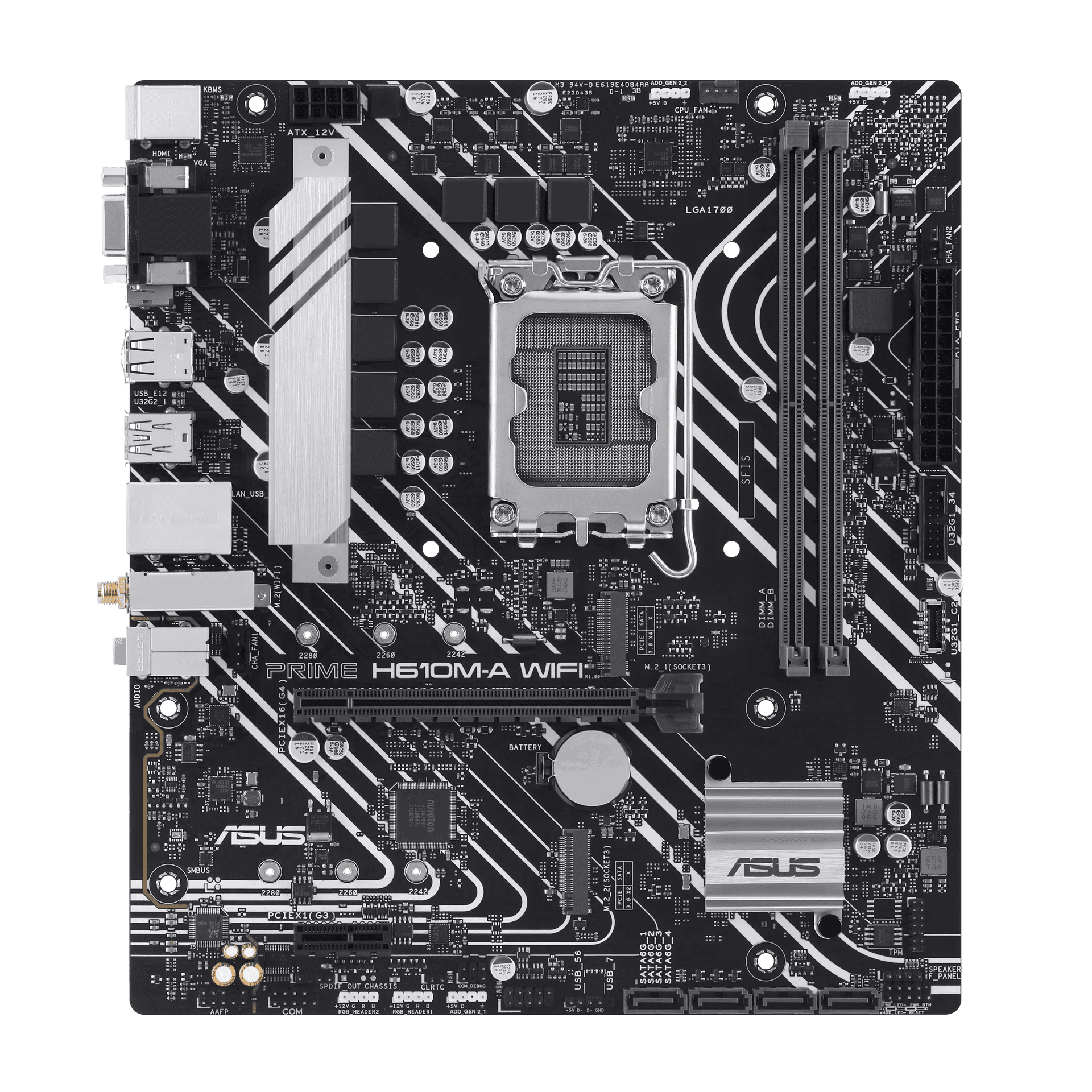 Материнская плата/ PRIME H610M-A WIFI//LGA1700 H610 USB3.2GEN2 WIFI5 MB