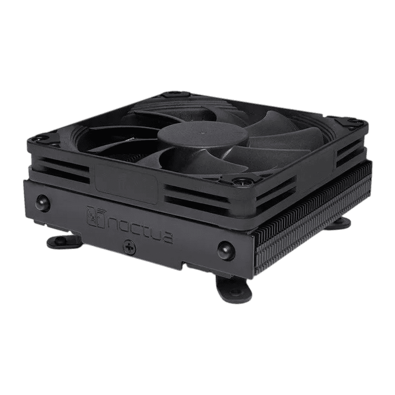 Кулер для процессора/ CPU Cooler Noctua NH-L9i chromax.black (59W, 4-pin PWM, 37mm, Al/Cu, 2x6mm, 1x92x92x14mm, 33.84CFM, 23.6dBA, 2500RPM, S: 1200/115x, Black)