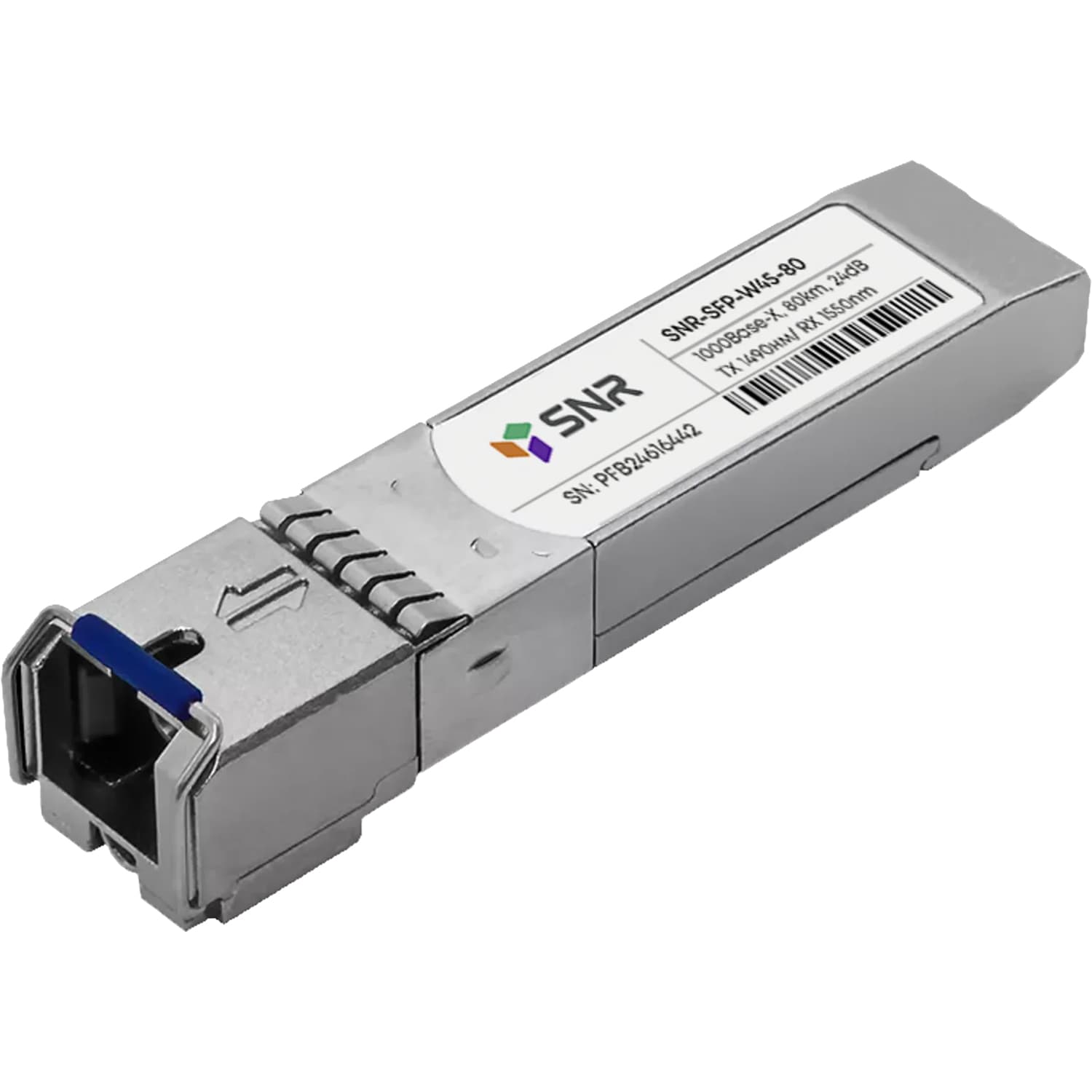 SNR-SFP-W45-80 SNR Модуль SFP WDM, дальность до 80км (24dB), 1490/1550нм