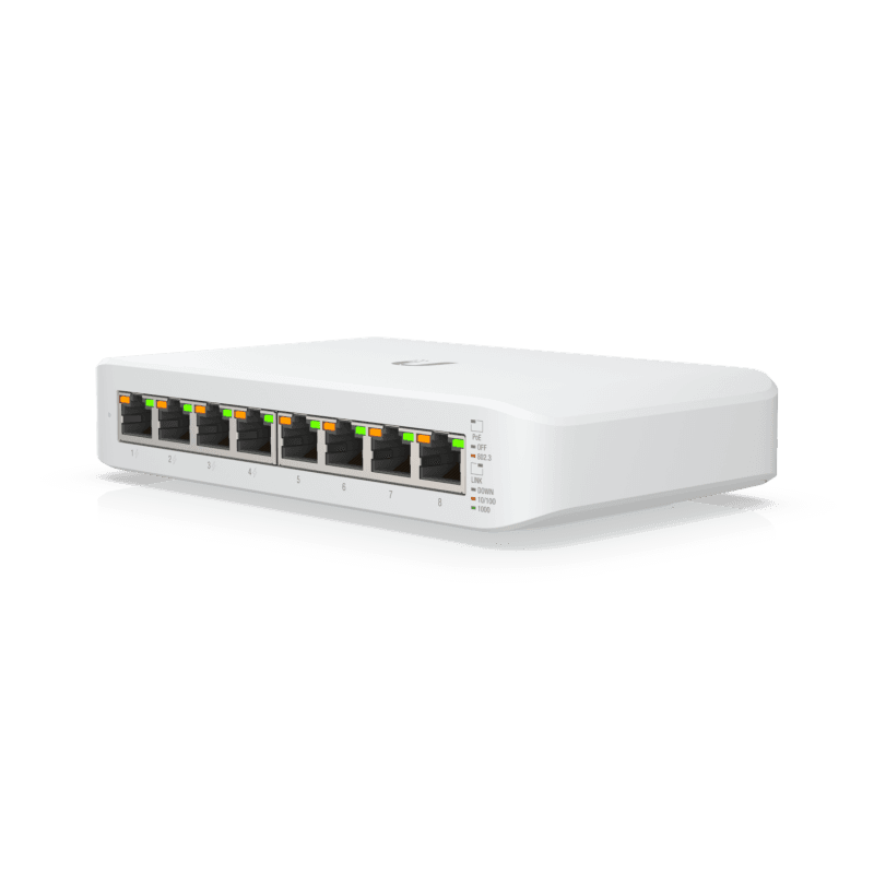 Коммутатор/ 8-port, Layer 2 PoE switch supporting silent fanless cooling. 52W total PoE availability