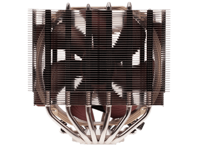 Кулер для процессора/ CPU Cooler Noctua NH-D15 (183W, 4-pin PWM, 165mm, Al/Cu, 6x6mm, 2x140mm, 82.43CFM, 24.6dBA, 1500RPM, S: 1851/1700/1200/115X, AM5/AM4, Beige/Brown)