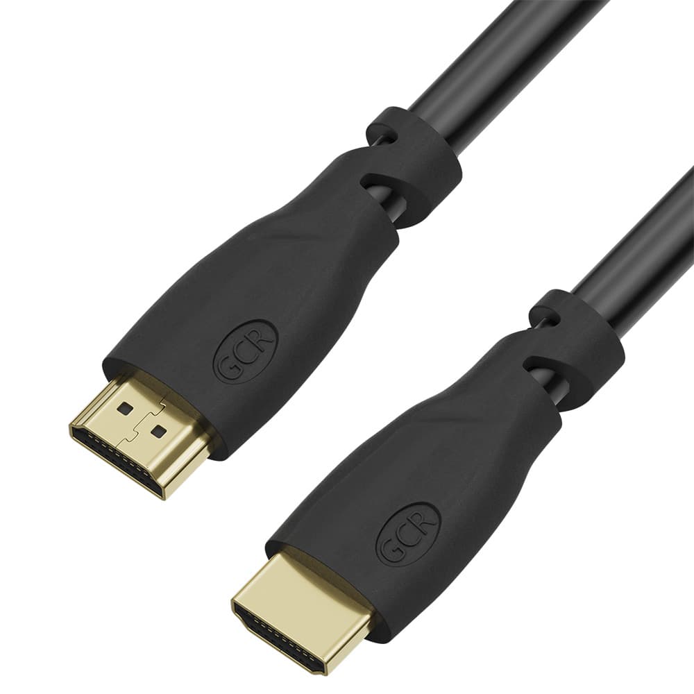 GCR PRO Кабель 12.0m HDMI 2.0, Ultra HD, 4K 60Hz / 5K*30Hz, HDR 4:2:0, 3D, AUDIO, 18.0 Гбит/с, медь, черный, 3X экран с армированием